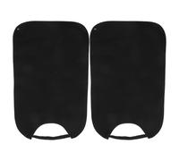 Gogogmee 2 Pièces Lot de 2 Bavoirs Réutilisables pour Adultes Noirs, Écharpe Bavoir Imperméable Ergonomique, Protection Alimentaire pour Personnes Âgées et Handicapées, pour Repas en Ehpad
