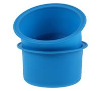 Gogogmee 2 Pièces Lot de 2 Doublures Réutilisables en Silicone Bleu pour Pot Chauffe-cire, Revêtement Antiadhésif 12 X 6,5 Cm, Protection Solide pour Fondoir à Cire, Accessoires pour