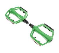 Gogogmee 2 Pièces Lot de 2 Pédales pour Vélo en Alliage D’Aluminium Vert Antidérapantes et Pliantes Adaptées Vélo de Route VTT Pédales Plates Ergonomiques pour Usage Sportif et Urbain