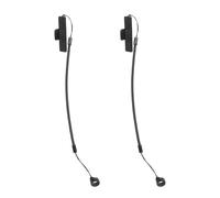 Gogogmee 2 Pièces Lot de 2 Porte-Stylets avec Cordon Élastique 60 CM, Clip Anti-Perte pour Stylo Tactile et Stylet, Accessoires Bureau Compatibles Tablettes, École et Banque, Couleur Noire