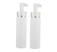 Gogogmee 2 Pièces Lot de Flacons Pompe Rechargeables Bouteille Lotion Portable pour Voyage Distributeur Rechargeable pour Shampoing Gel et Solaire
