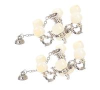 Gogogmee 2 Pièces Miniature Dollhouse Ceiling Lamps Vintage Hanging Lights for Dollhouse Decoration and DIY Simulation Furniture Accessories