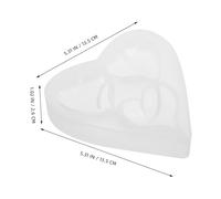 Gogogmee 2 Pièces Moules Silicone Forme de Cœur Lot de Moulages Réutilisables pour Résine Époxy Bougies et Moules DIY pour de Saint Valentin et Fête des Mères