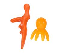 Gogogmee 2 Pièces Octopus Scalp Massager Set Ergonomic Resin Massage Comb Trigger Point Stick For Relaxing Head Scratching Muscle Relief And Hair Care Portable For Office And Travel Use