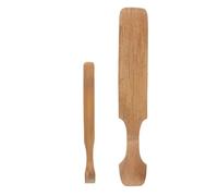 Gogogmee 2 Pièces Outils Bois pour Modelage Céramique Pagaies Bambou Ergonomiques pour Sculpture et Façonnage Art Céramique Protection de Surface et Confort pour Atelier et Enseignement