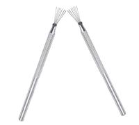 Gogogmee 2 pièces Outils de Sculpture Argile Lot Brosse Texture Artisanale Aiguilles Fines pour Poterie et Modelage Détaillé