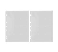 Gogogmee 2 Pièces Pages de Collection pour Pièces et Jetons en Acrylique Transparent, 24 Pochettes Compactes et Légères, pour Bureau et Rencontres