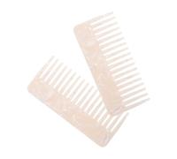 Gogogmee 2 Pièces Peignes Démêlants Anti-statiques Acétate pour Femmes Dents Larges et Durables pour Cheveux Humides et Lisses