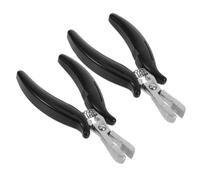 Gogogmee 2 pièces Pince à Extensions Cheveux Mini Pince à Micro-anneaux avec Poignée Chromée Antidérapante pour Salon et Usage Domestique Lot de Outil Professionnel pour Retrait et Pose