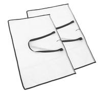 Gogogmee 2 pièces Pochette de Rangement Transparente Grand Format avec Fermeture Éclair Sac de Transport pour Affiches Dessins et Documents Sac Portable pour Oeuvres Art et Stockage