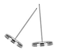 Gogogmee 2 Pièces Porte-tickets Acier Inoxydable pour Restaurant et Bureau Support à Broche Stable avec Pointe Protégée pour Organiser Reçus Factures et Notes