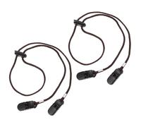 Gogogmee 2 pièces Sangle de Chapeau Réglable Anti-Perte Abs Clips Coupe-Vent Polyvalents pour Casquettes et Masques Accessoires Extérieurs Pratiques