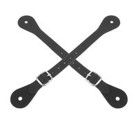 Gogogmee 2 pièces Sangles Éperon Réglables pour Équitation Femme et Homme Accessoires Durables pour Hautes Bandes de Cuir Synthétique pour Activités Équestres