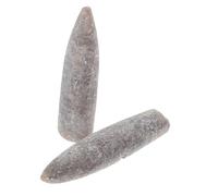 Gogogmee 2 Pièces Spécimens Bélemnite Naturels pour Études Géologie Paléontologie Enseignement et Décoration Collection Scientifique