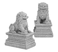 Gogogmee 2 Pièces Statue de Lionceau de Style Chinois, Paire Miniature
