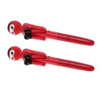 Gogogmee 2 Pièces Stylo De Boxe Ninja Fournitures De Bureau à Domicile Cadeaux De Noël Écrire Des Stylos Cadeau De Noël Mignon Red Colle