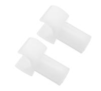 Gogogmee 2 pièces Support de Rail Siège Fauteuil Roulant Plastique Remplacement Guide Coulissant Plastique pour Chaises de Transport Accessoires Robustes pour Seniors et Adultes