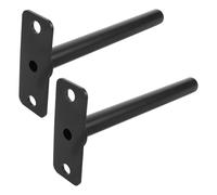 Gogogmee 2 Pièces Support Mural pour Disques de Poids Rangement Vertical Robuste pour Plaques Haltérophilie Organiseur Compact pour Salle de Sport à Domicile