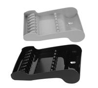 Gogogmee 2 Pièces Support pour Ciseaux de Coiffeur Organisateur Compact Antidérapant pour Salon et Barbershop Rangement Vertical pour Outils de Coupe