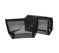 Gogogmee 2 pièces Trousse de Toilette Filet Noire pour Hommes Capacité Spacieuse Set avec Fermeture Éclair Sac de Rangement Multifonction pour Cosmétiques et Accessoires de Voyage