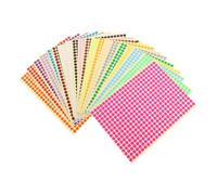 Gogogmee 20 feuilles Autocollants Ronds Colorés Petites Gommettes Adhésives Autocollantes Étiquettes Rondes pour Marquage et Organisation Stickers Décoratifs Polyvalents