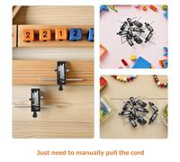 Gogogmee 20 Mécanismes à Ficelle en Plastique pour Jouets Kit de Remplacement Précis pour Mécanisme de Mouvement de Voiture et Avion Miniature Accessoires de Bricolage pour Jouets à