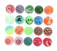 Gogogmee 20 Pièces Balles Rebondissantes Élastiques Motif Oeil Créatif Balle Sautillante pour Garçon Fille Couleurs Aléatoires Couleur Aléatoire