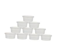 Gogogmee 20 pièces Boîte de Rangement Transparente pour Argile et Plasticine de Conteneurs et Pratiques Organiseur Simple avec Couvercle Malette Portable pour Boue et Pâte à Modeler