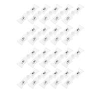 Gogogmee 20 Pièces Clips de Présentation Double Face Rotatifs pour Étiquettes de Prix Supports Plastique pour Affichage de Marchandises Magasin Clips pour Étagères et Portants Retail