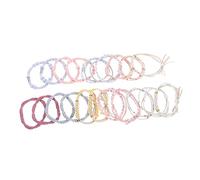 Gogogmee 20 pièces Lot de Élastiques Cheveux Femmes Bohème Accessoires Rétro Bandeaux Élastiques Flexibles pour Queue de Cheval Styles et Couleurs Variés sans Casse Ni Tiraillement