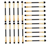 Gogogmee 20 pièces Lot Pinceaux Maquillage Yeux Double-embout Brosse Fard à Paupières Petite Outil Pratique pour et Dégradé et Réutilisable Convient Débutants et