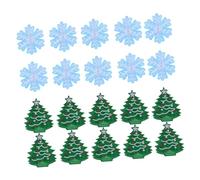 Gogogmee 20 Pièces Patchs Brodés Flocon et Sapin de Noël Accessoires de Décoration pour Vêtements Sacs Chapeaux DIY Hiver