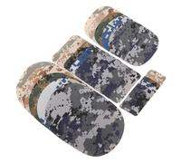 Gogogmee 20 pièces Patchs Thermocollants Camouflage Petits Patchs Réparateurs Pratiques pour Vêtements Coudières et Décoration Faciles à Poser par Repassage ou Couture