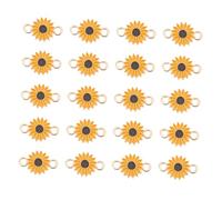 Gogogmee 20 pièces Pendentifs Soleil Tournesol Alliage DIY Création Bijoux Breloques Doubles pour Collier Boucle Oreille Accessoires
