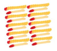 Gogogmee 20 Pièces Simulation Food Toy Faux French Fries with Scalloped Edge Artificial Kitchen Decoration for Restaurant Display Photography Prop Pretend Play