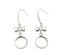 Gogogmee 20 pièces Supports de Boucles Oreilles Acier Inoxydable Accessoires pour Bijoux DIY Bases Rondes Solides pour Création de Boucles Oreilles Femme