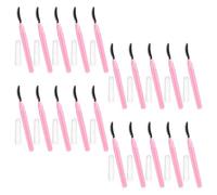 Gogogmee 20 Pinceaux Yeux en Silicone Rose, Taille Voyage, Brosse Multi-usages 20pcs pour Soins Personnels et Maquillage à Domicile