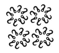 Gogogmee 200 Crochets en Plastique de S pour Tente de Camping Crochet Élastique Résistant au Vent Boucle pour Sandow Accessoires Polyvalents pour Équipement Extérieur