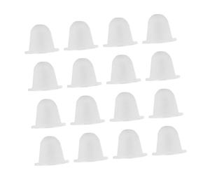 Gogogmee 200 Pièces Gobelets Encre Silicone Souples pour Maquillage Permanent Capsules Pigmentées Accessoires Durables sans Odeur pour Microblading et Extensions Cils
