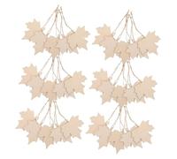 Gogogmee 200 Pièces Maple Leaf Wood Cutouts For DIY Crafts Unfinished Wooden Autumn Leaves Ornaments For Fall Parties Classroom Decorations And Hand-painted Projects