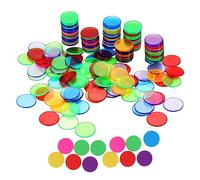 Gogogmee 200 pièces Plastic Bingo Chips for Counting and Math Learning Transparent Educational Game Tokens for Gambling Enthusiasts