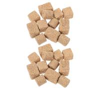 Gogogmee 24 Pièces Mini Meules de Foin Décoratives en Bois Khaki, Authentiques et Solide, pour Projets Créatifs et Décorations Maison Rustiques