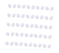 Gogogmee 25 Paires Plaquettes de Nez Silicone Transparentes Antidérapantes pour Lunettes Rondes Confortables pour et Soleil