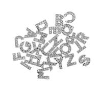 Gogogmee 26 pièces Alphabet Rhinestone Letter Charm Set For DIY Jewelry Making And Bracelets And Necklaces Accessories
