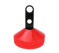 Gogogmee 26 pièces Plots de Marquage Football Rouge et Noir avec Support Disques et Cônes Entraînement Souples et Durables pour Football et Soccer Accessoires Polyvalents pour Flexibilité