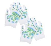 Gogogmee 2Paires Chaussettes de Massage Unisexe avec Points Acupression Kit de Soins Élastique Doux pour Fatigue et