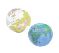 Gogogmee 2pièces Ballon Gonflable Forme De Globe Ballons De Plage Et Piscine Jouets Réutilisables Pour Fête
