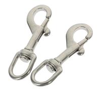 Gogogmee 2Pièces Crochet à Pivotant Inoxydable Crochet de Pratique pour Laisse de Activités Extérieur Rotation