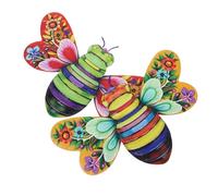 Gogogmee 2pièces Décoration Abeille De Colorées Pour Intérieur Et Extérieur Ornements Muraux Élégants Pour Salon Et Chambre