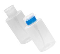 Gogogmee 2pièces Flacons Distributeurs Pression Pour Dissolvant Vernis à Ongles Lot De Bouteilles Vides Transparentes Et Bleues Compactes Et Étanches Pour Usage Maison Et Voyage